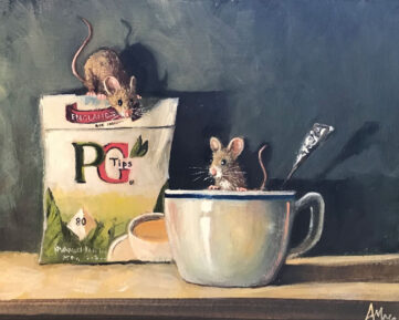 Artist Anthony Marn Tea for two