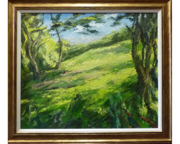 Artist-Mike-Knowles-Between the Trees Sunlight, July Afternoon