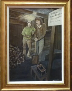 Ludworth Moor Colliery Pit Head Artist-Roderick-Thackray